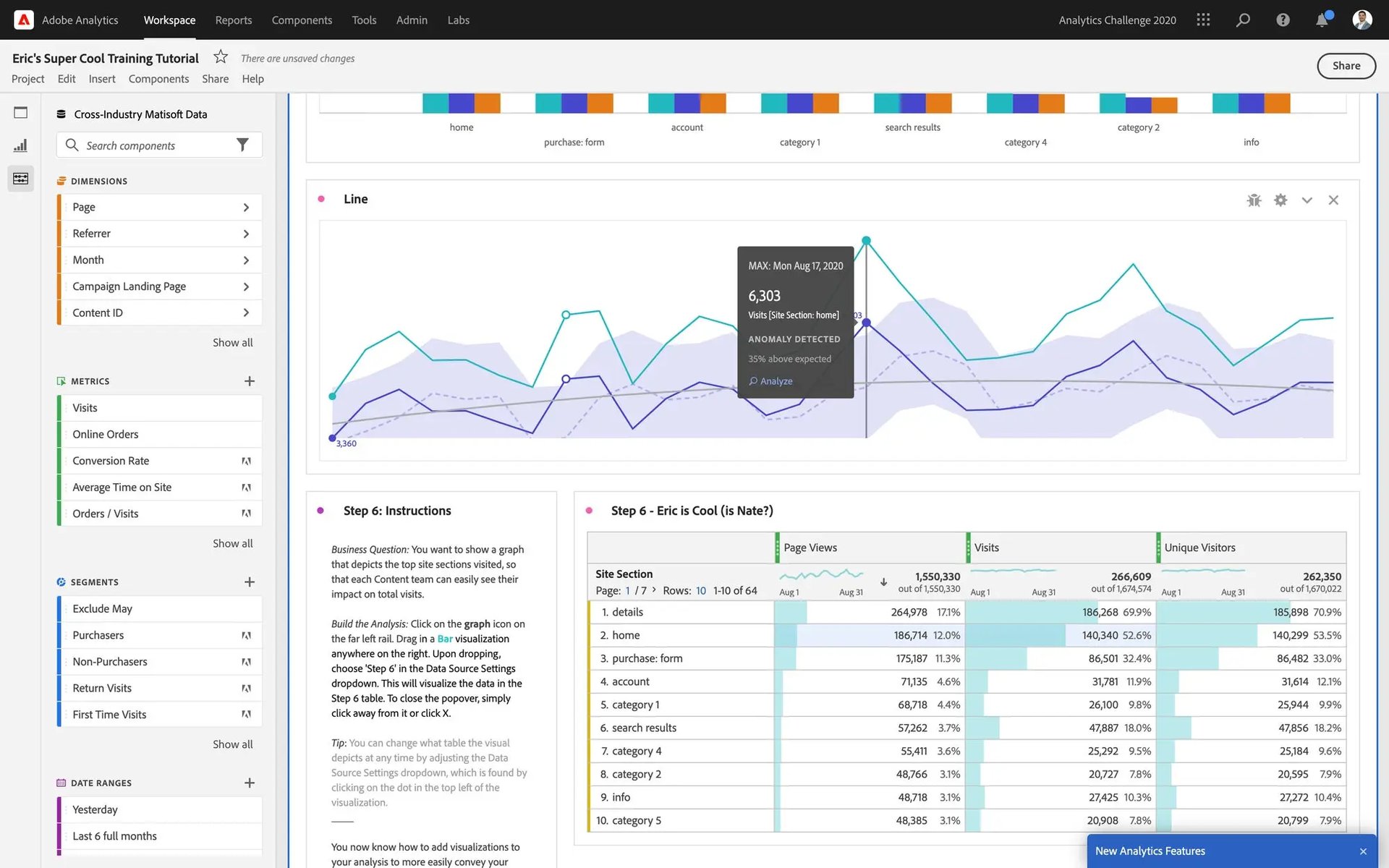 Adobe Analytics screenshot 5