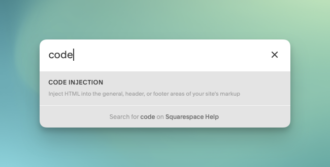 Search for code injection and select it. Search for code injection and select it.