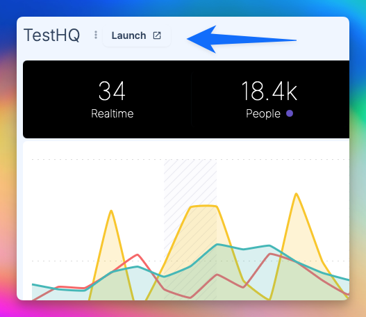 Return to your site, and click 'Launch' from the top