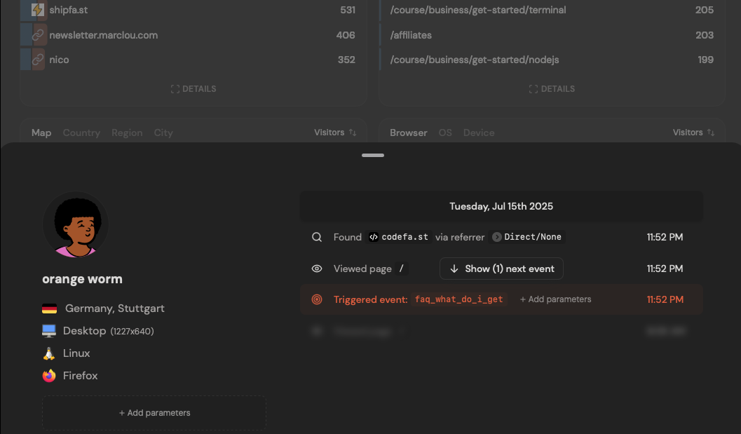 DataFast screenshot 2