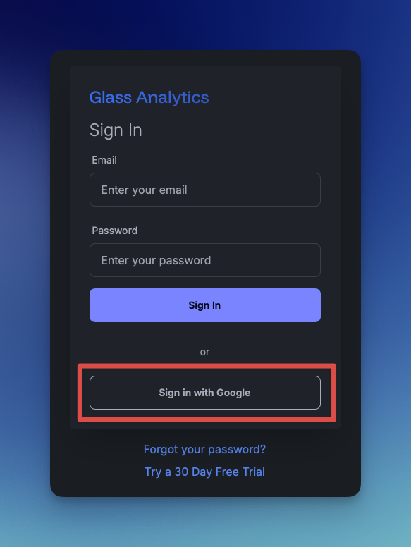 Sign In With Google
